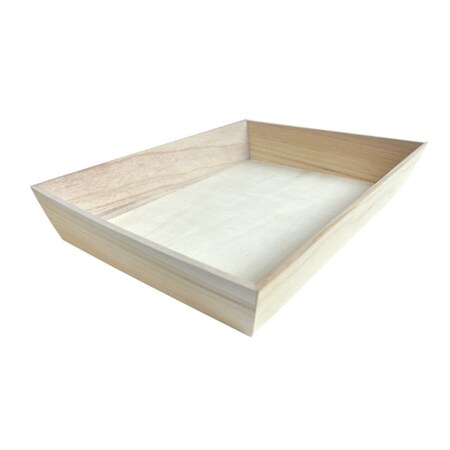 Packnwood 15.4 x 11.4 x 2.9 in. Heavy Duty Wooden Tray 210WOODTRAY40H
